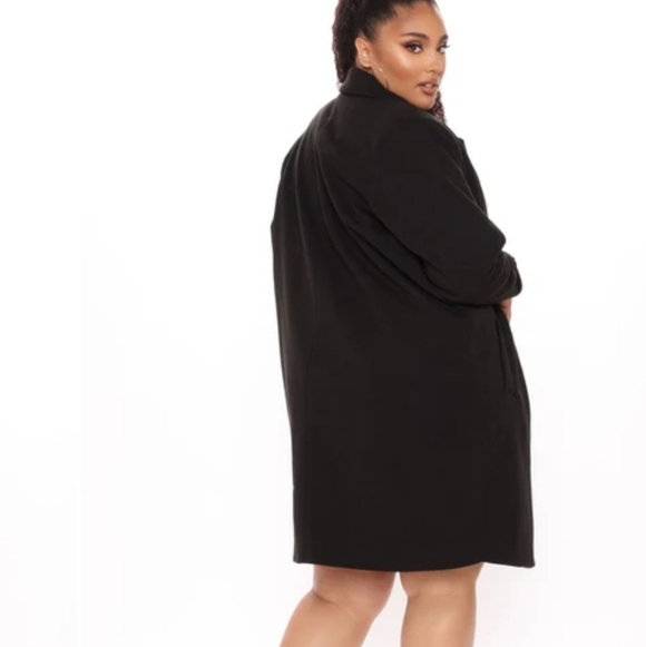 Fashion Nova Black Pea Coat - Picture 2 of 12